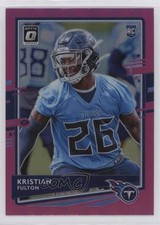 2020 Panini Donruss Optic Rookies Pink Prizm Kristian Fulton #109 1n9c