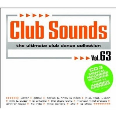 CLUB SOUNDS VOL.63 USHER/PITBULL/FLO RIDA/MIKE CANDYS/JENNIFER LOPEZ/+ 3 CD NEU