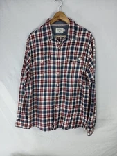 The Normal Brand Bear Flannel Size XL Button Shirt Mens Red Multi Colored Plaid