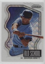 2022 Panini Prizm Old School White Wave Prizm George Brett #OS-6 HOF 04br