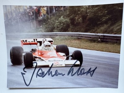 Jochen Mass    - Formel 1  -  original Autogramm   - Größe  17 x 12 cm