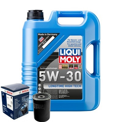 Motoröl 5W30 LIQUI MOLY Longtime High Tech 5L+BOSCH Ölfilter