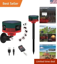 Compact Solar Outdoor Alarm with 360° Detection & 130dB Sound to Deter Intruders