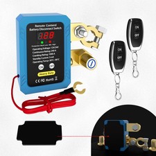 DaierTek 240A Remote Battery Disconnect Switch with Voltage Display 12V/24V Kill