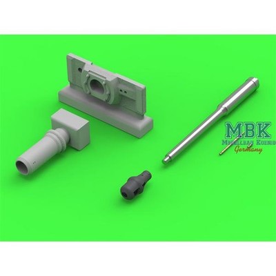 Master GM-72-021 Tiger I 8,8cm KwK36 L/56 early & MG-34 gun barrel