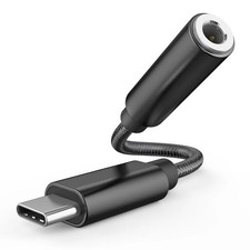 2 in 1 Type-C USB C to 3.5mm AUX Audio Headphone Jack Adapter Charger Cable New