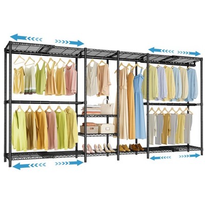 VIPEK X4 Expandable Heavy Duty Clothes Rack, Adjustable from 7'4'' to 10'2'' wi...