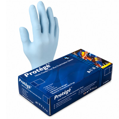 1000 XS Extra Small 4 Mil Aurelia Protege Nitrile Exam Gloves Blue, Latex Free