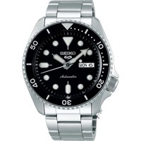 Seiko 5 Sports SRPD55K1 Herrenuhr Automatik 100M Stahl Schwarzes Zifferblatt