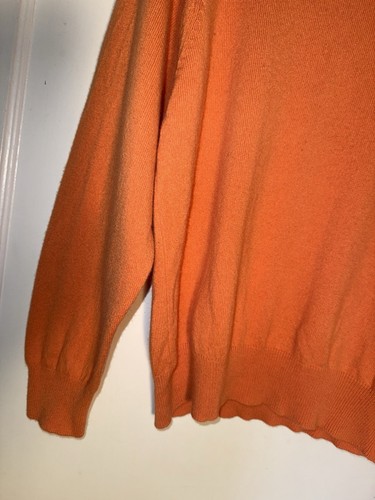 Schneelotus 2-fädiger 100% Kaschmir Pullover orange Gr. 40 M - Bild 5 von 12
