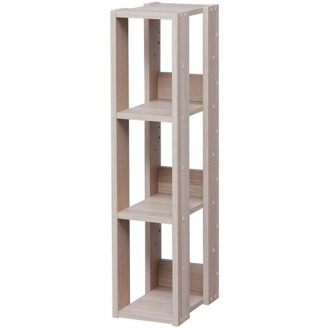 Slim Narrow Entry hall Shelving Unit Skinny Stand Open Shelf For Small