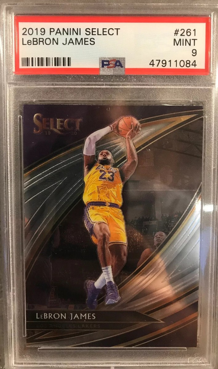2019-20 PANINI SELECT LEBRON JAMES COURTSIDE #261 PSA MINT LOS