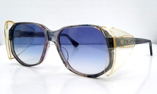 Vintage Titmus Ansi Z87 Gray Oval Sunglasses W/NEW LENSES