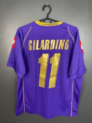 イタリア サッカーユニフォーム 11番　ジラルディーノ　gilardino FIORENTINA 2008/2009 HOME FOOTBALL SHIRT #11 GILARDINO JERSEY SIZE