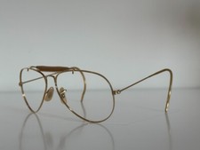 Vintage B L Bausch  Lomb RAY BAN Gold Aviator Metal Sunglasses USA