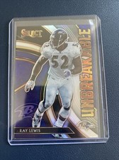 2020 Select Football RAY LEWIS Unbreakable Insert #U14 Ravens Silver Prizm!! 🔥