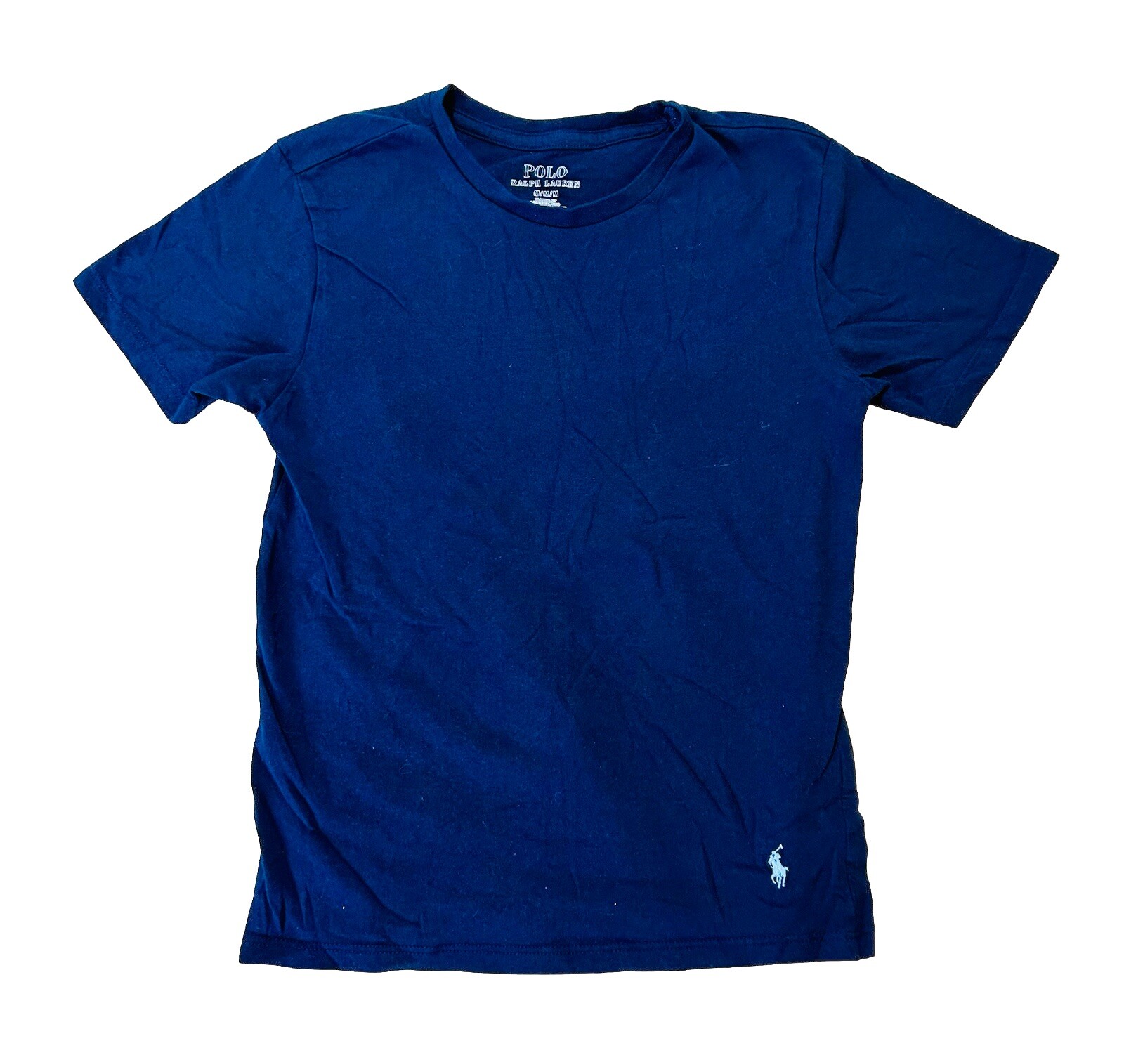 Polo Ralph Lauren maglietta adolescente blu medio pony girocollo maglietta giovane