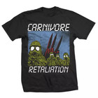 Carnivore band Retaliation Black Cotton T Shirt Full Size S-5XL