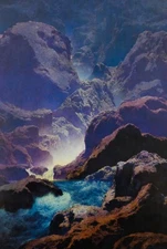 Maxfield Parrish: Moonlight 22x30 Archival Quality Fine Art Print