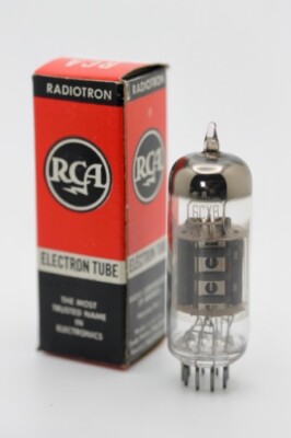 BEST NOS RCA 6CX8 Vintage Tube PAIR forFender Super Twin Amp CB-19 Hallicrafters