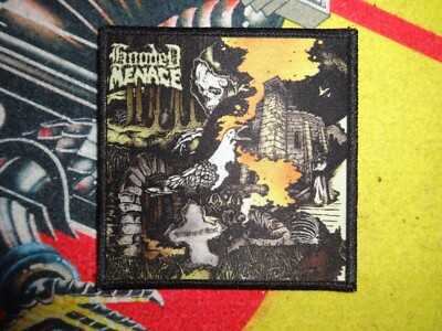 Hooded Menace Patch Death Doom Metal Loss Battle Jacket Acid Witch 666