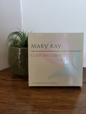 NEW Mary Kay CUSTOM COMPACT Full Size Pink&Gold NIB Discontinued