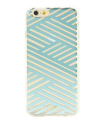 Sonix Clear Coat Case for iPhone 6 Plus, Criss Cross/Blue