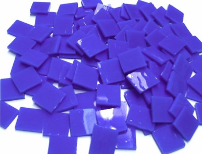 110 Mosaic Tiles 1/2'' RICH COBALT BLUE SMOOTHIE Stained Glass