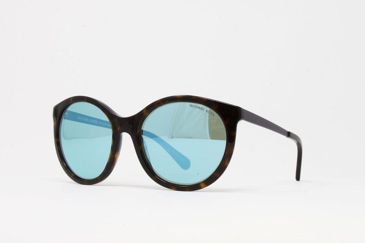 Michael Kors Island Tropics Dark Tortoise Sunglasses MK2034 Brown Summer Beach Michael Kors Isle Of Palms M (56 - 17) with Grey lenses and  main image 3