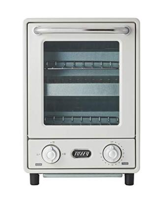 Toffy K-TS4-PA 2-Tier Vertical Toaster Oven Retro Slim White Aqua