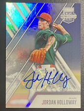 JORDAN HOLLOWAY Auto 2017 Elite Extra #126 Miami Marlins