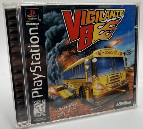 Vigilante 8 Sur Sony PS1 – Version PAL Complète, édition Promo Presse (comme Neuf)