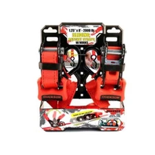 Erickson Manufacturing 1-1/4" X 8 Ft Sliding Ratchet Straps - 2-Pack (E-31423)