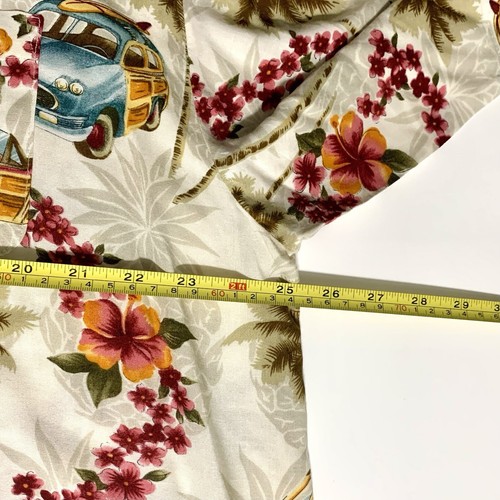 Point Zero Hawaiian Shirt Men's Size L Woody Surfing Beach Wagon Aloha - Picture 11 of 11