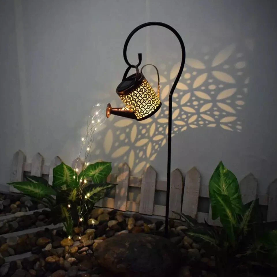 Solar Lights Kettle Lamp Garden Decor Waterproof Outdoor Lamp Fall Decor Calm US - Image 2 of 4