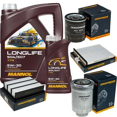 MANNOL, DENCKERMANN Paquete de inspección DENCKERMANN MANNOL Longlife 5W-30 6L para Mazda CX-5 2.2 D AWD 3
