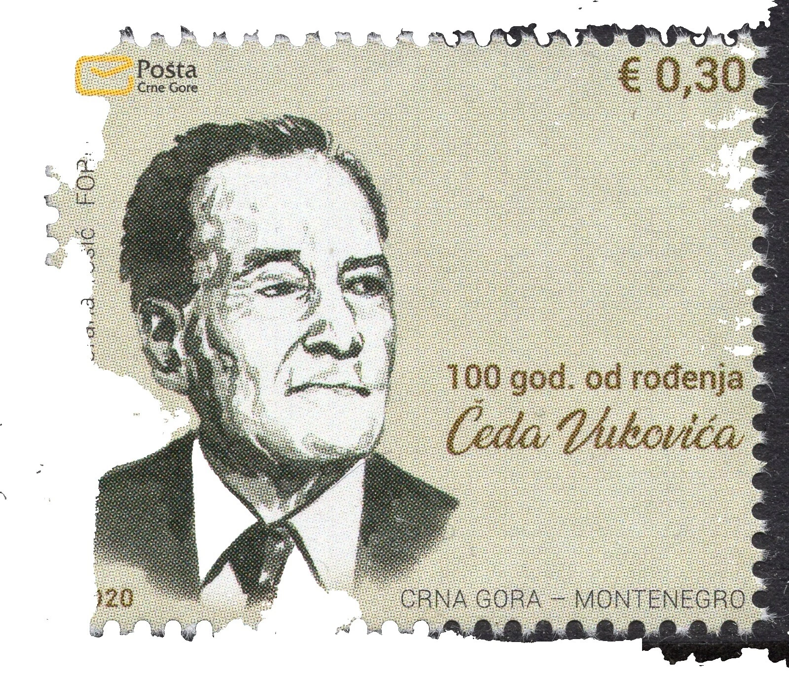 Celebridades sellos de Montenegro