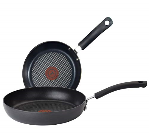 T-fal Ultimate Hard Anodized Nonstick Fry Pan Set 2 Piece, 8, 10 Inch Oven  Safe 400F Cookware, Pots and Pans, Dishwasher Safe Black