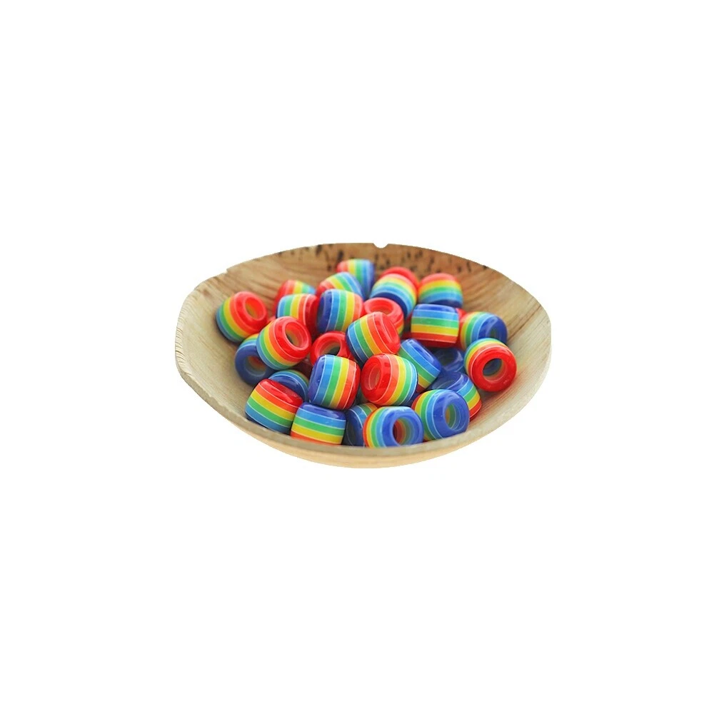 Cuentas para hacer joyas multicolor Resina