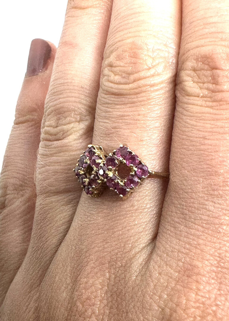 9ct Gold Ruby Ring Yellow Gold Ruby Ring Stylish … - image 6