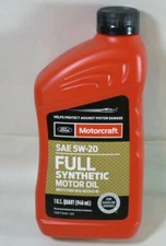 Motorcraft XO-5W20-Q1FS SAE 5W-20 Full Synthetic Motor Oil 1QT. Bottle
