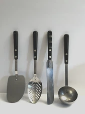 BI-COR Stainless USA Curved Turner Spatula Flipper Ladle Slotted Spoon Froster