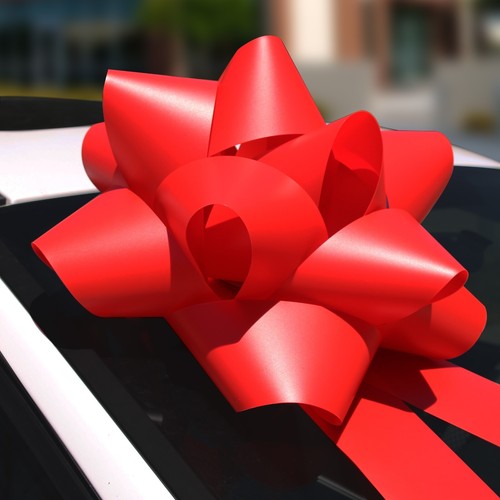Large 3D Universal Celebration Bow - 18" x 34", Waterproof Vinyl, Suction Cup - Picture 47 of 77
