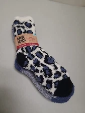 MUK LUKS 3 Pairs of Blue COZY BOOT SOCKS~ Fits Shoe Size 6-11~ NWT