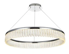 Chandelier Foyer Living Dining Room Bathroom Kitchen Chrome Light Fixture 32"