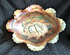 Dugan Marigold Carnival Peach And Pear  12 1/4 inch  Banana Boat  c.1920's — photo 1