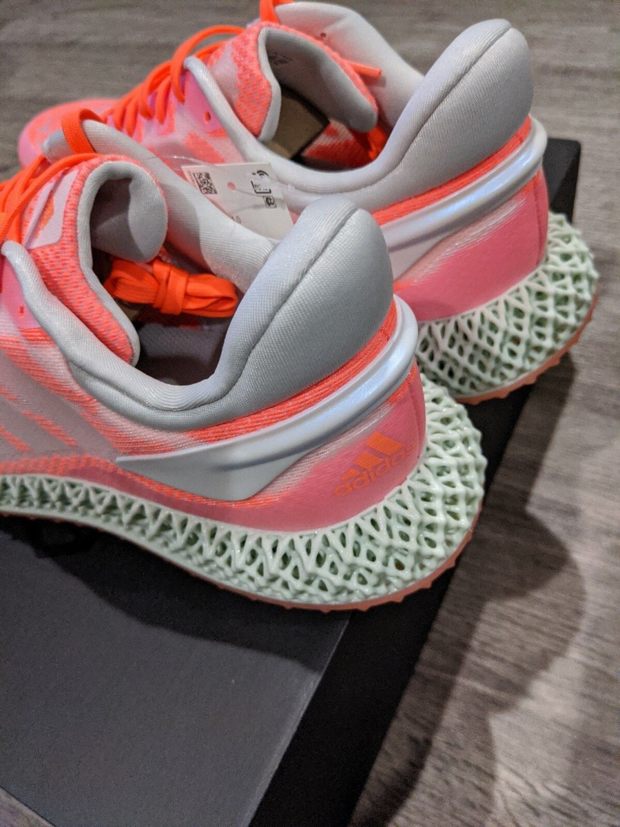 Adidas 4D Run 1.0 - FW6838 - White/Footwear White-Signal Coral  - Men\'s Size 10 Men main image 4
