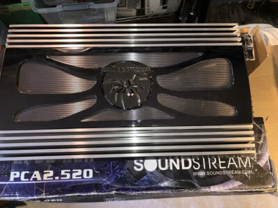 Vintage Old School Soundstream Amp 2x260 Or 520 Watts Rms Mono Pca2.520