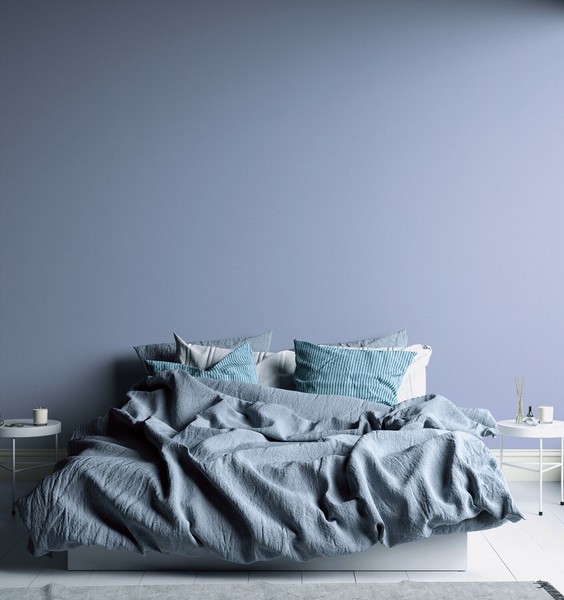 Vliestapete Einfarbig Textiloptik Leinen Struktur Blau Lila 38903-5 (2,98€/1Qm)-image