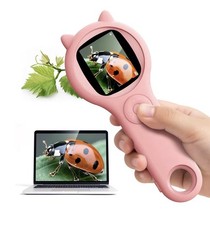 Kids Microscope 500x Pink for Ages 3-11 US-BL...